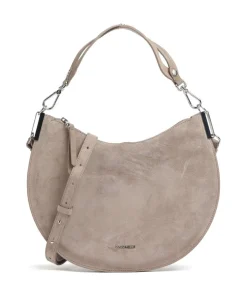 Coccinelle Shoulder Bags|Hobo Bags-Sunup Suede Hobo bag brushed leather
