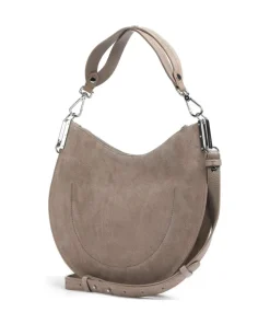 Coccinelle Shoulder Bags|Hobo Bags-Sunup Suede Hobo bag brushed leather