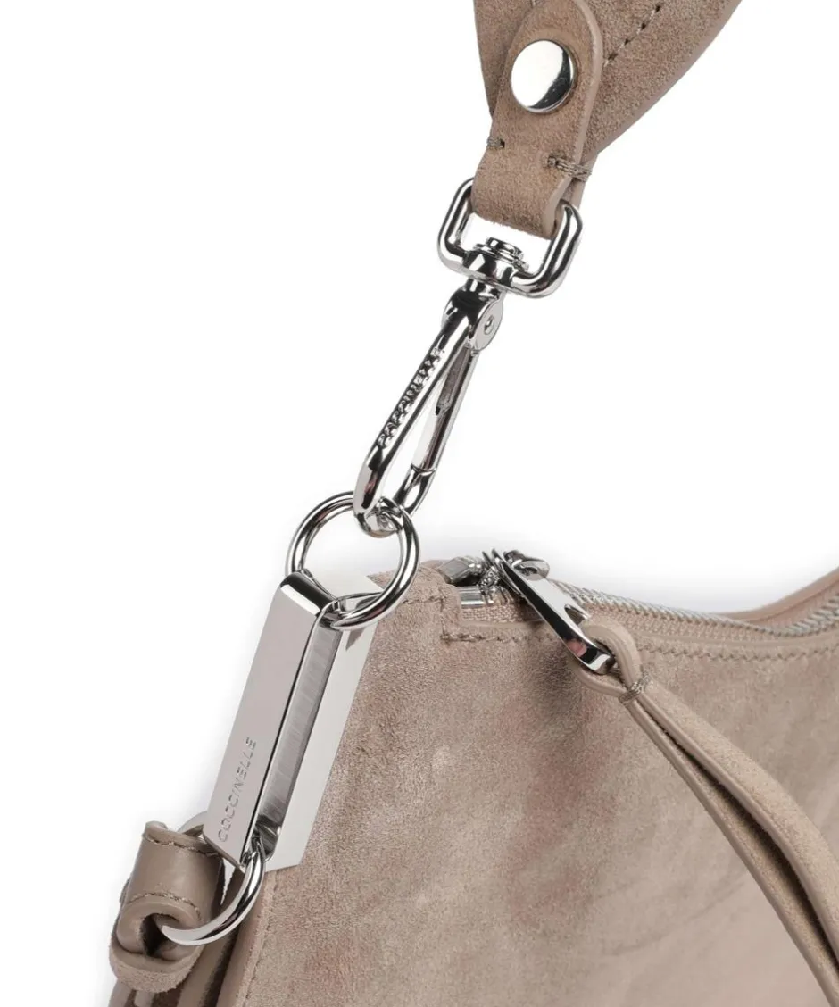 Coccinelle Shoulder Bags|Hobo Bags-Sunup Suede Hobo bag brushed leather