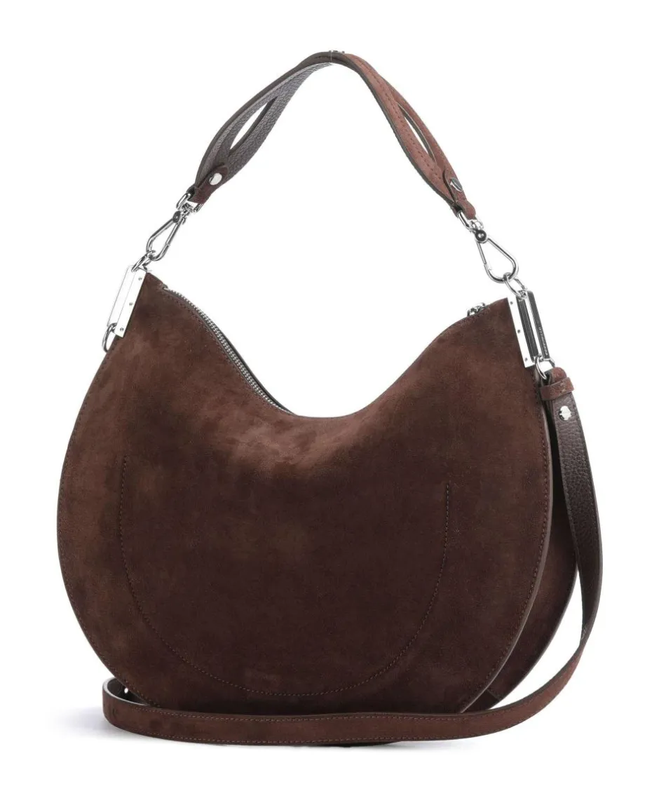 Coccinelle Shoulder Bags-Sunup Suede Shoulder bag brushed cow leather