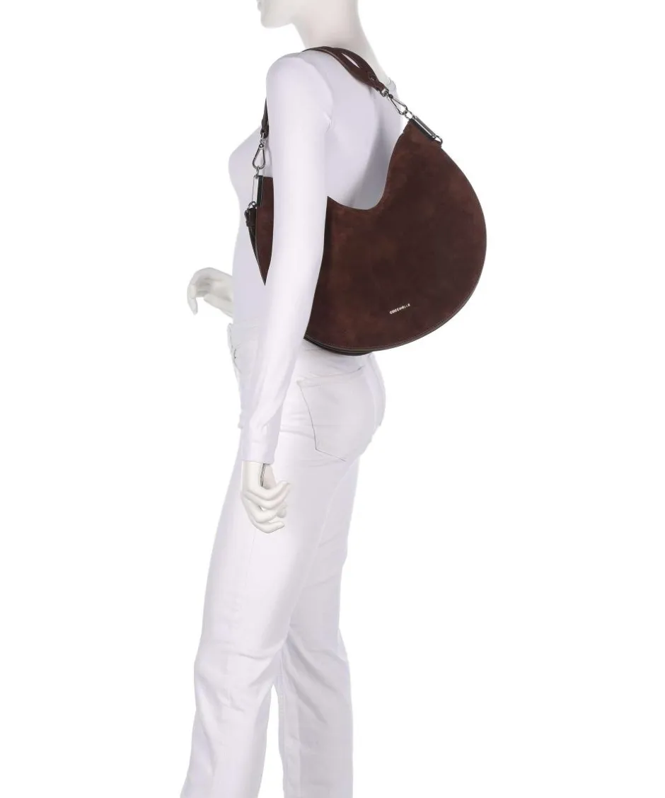 Coccinelle Shoulder Bags-Sunup Suede Shoulder bag brushed cow leather