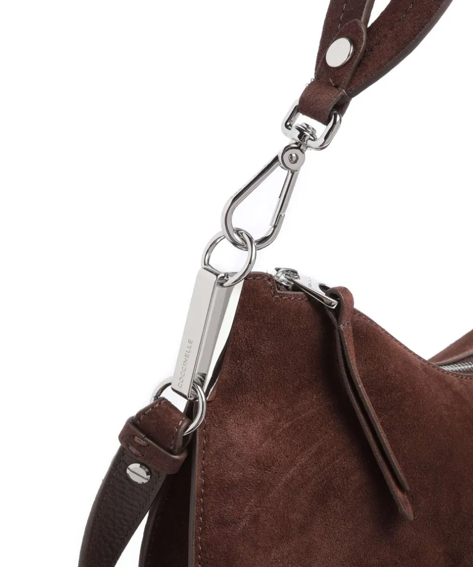 Coccinelle Shoulder Bags-Sunup Suede Shoulder bag brushed cow leather