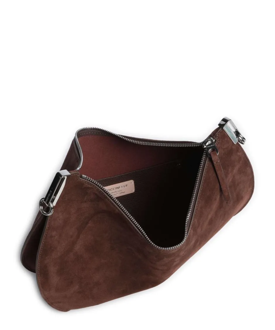 Coccinelle Shoulder Bags-Sunup Suede Shoulder bag brushed cow leather