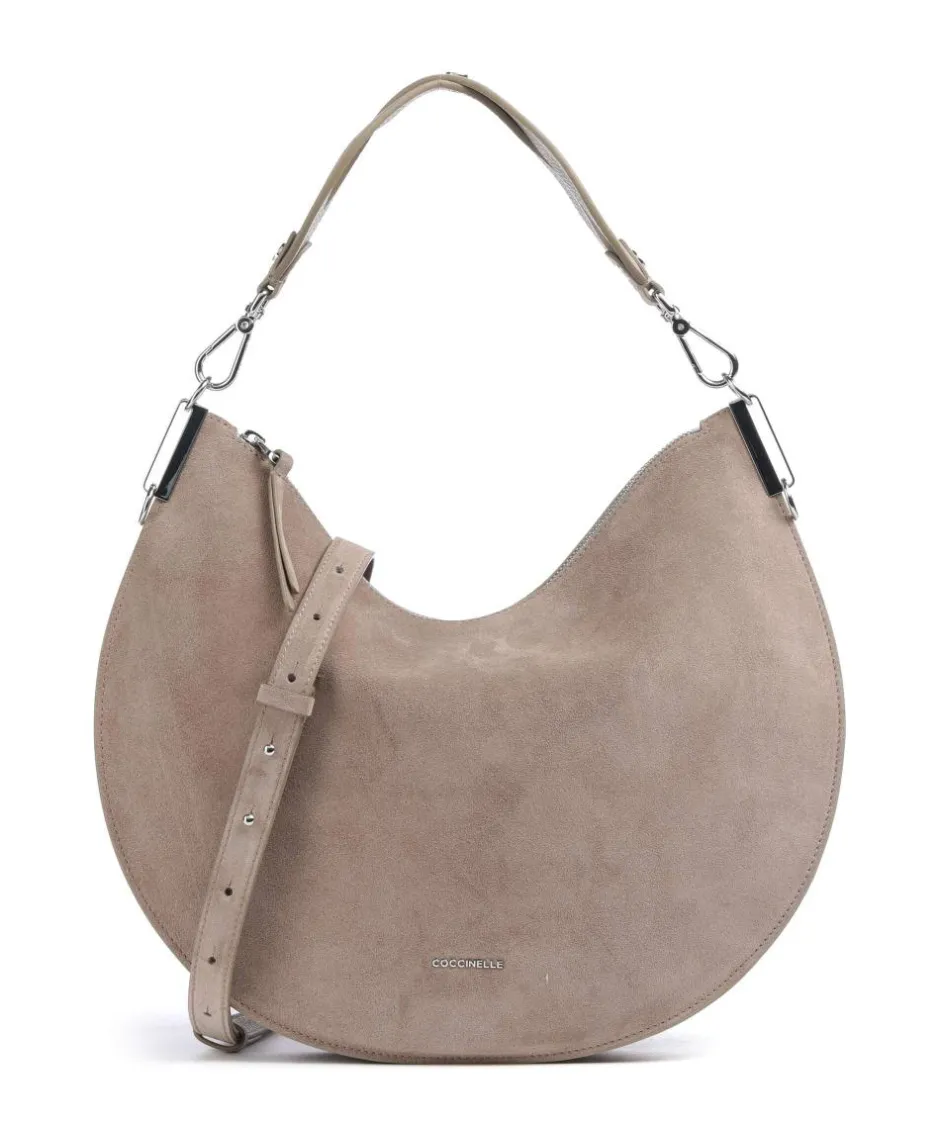 Coccinelle Shoulder Bags-Sunup Suede Shoulder bag brushed cow leather