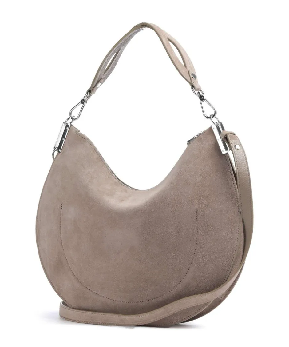 Coccinelle Shoulder Bags-Sunup Suede Shoulder bag brushed cow leather