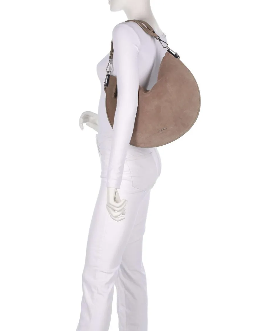 Coccinelle Shoulder Bags-Sunup Suede Shoulder bag brushed cow leather