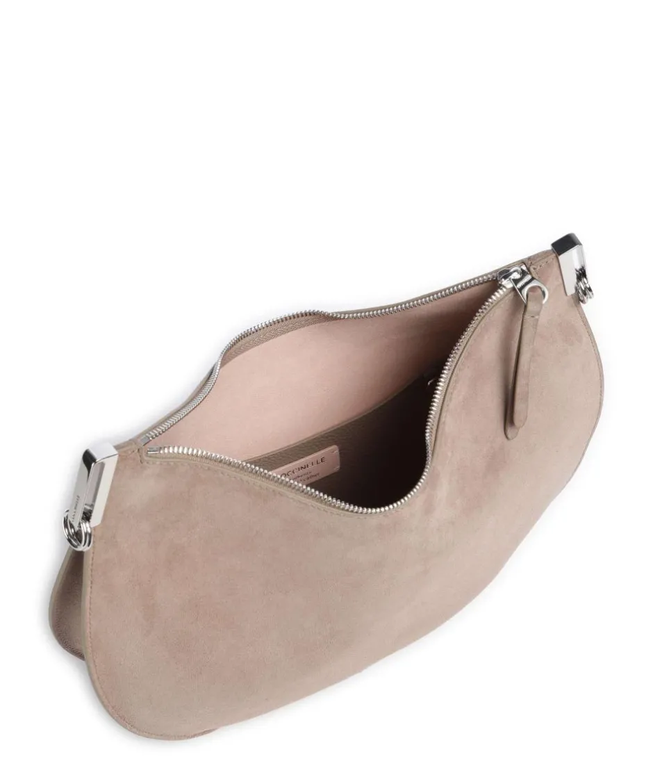 Coccinelle Shoulder Bags-Sunup Suede Shoulder bag brushed cow leather