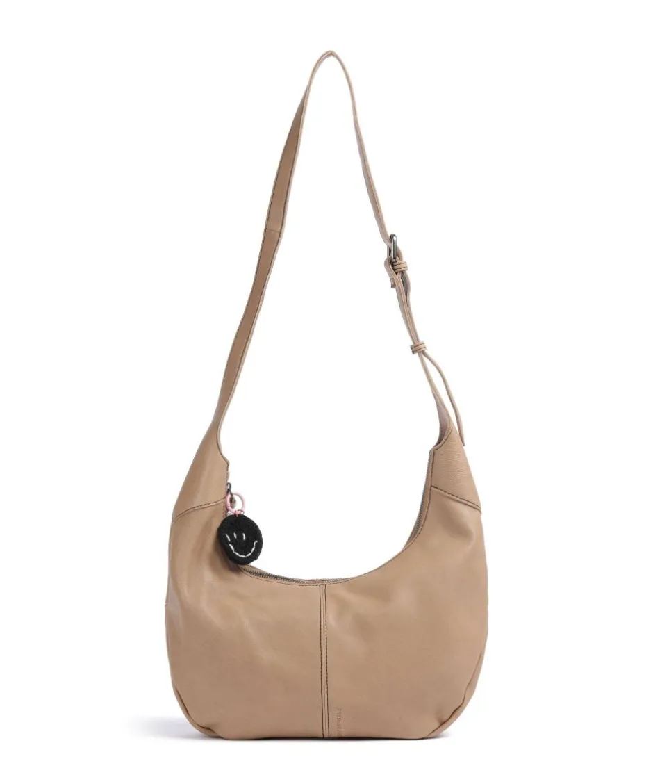 FredsBruder Shoulder Bags|Hobo Bags-Take A Smile Hobo bag sheepskin leather
