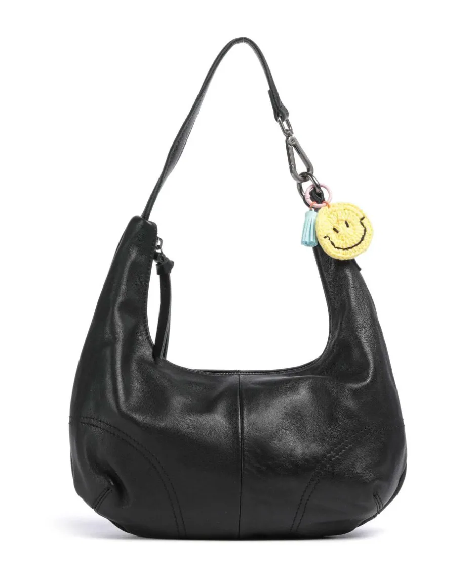 FredsBruder Shoulder Bags|Hobo Bags-Take A Smile Hobo bag sheepskin leather