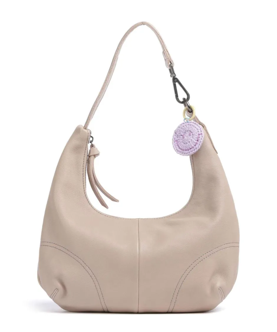FredsBruder Shoulder Bags|Hobo Bags-Take A Smile Hobo bag sheepskin leather