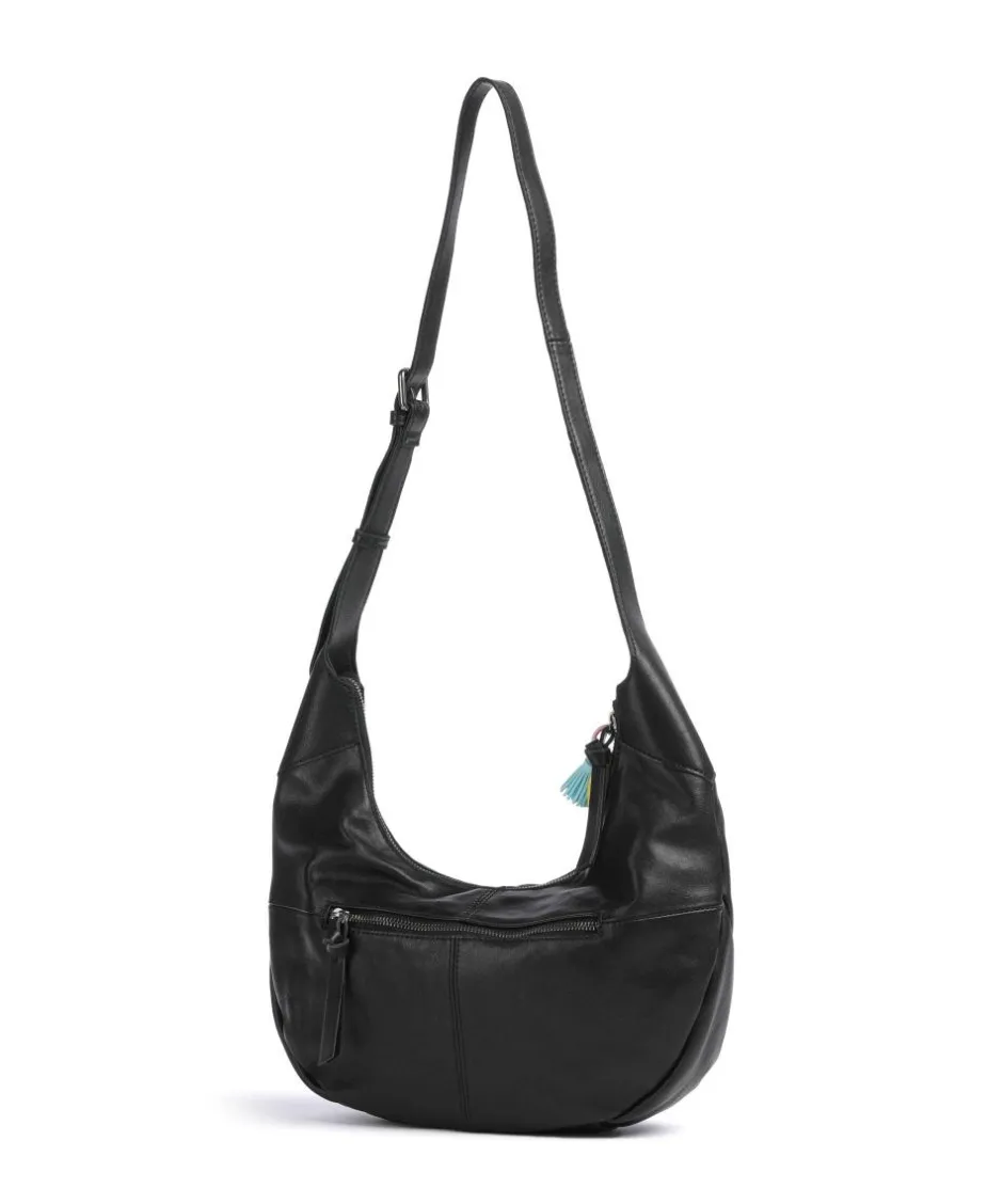 FredsBruder Shoulder Bags|Hobo Bags-Take A Smile Hobo bag sheepskin leather