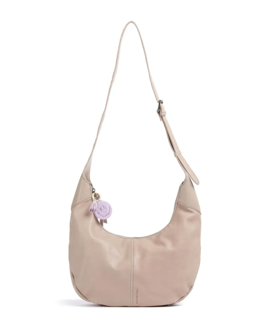 FredsBruder Shoulder Bags|Hobo Bags-Take A Smile Hobo bag sheepskin leather