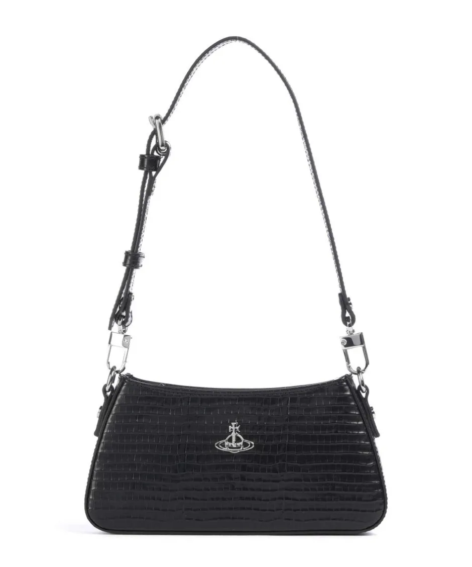 Vivienne Westwood Clutch & Evening Bags|Shoulder Bags-Tasha Embossed Croc Mini Shoulder bag embossed calfskin