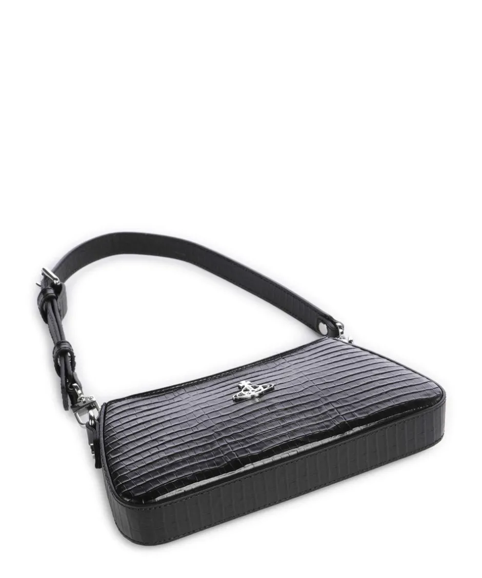 Vivienne Westwood Clutch & Evening Bags|Shoulder Bags-Tasha Embossed Croc Mini Shoulder bag embossed calfskin