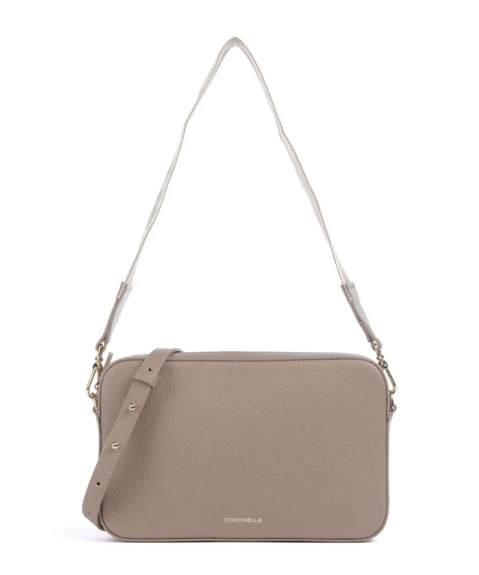 Coccinelle Shoulder Bags|Crossbody Bags-Tebe Shoulder bag grained cow leather
