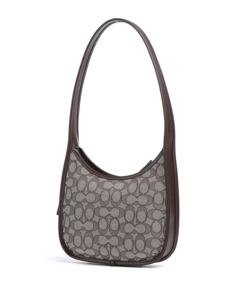 Coach Shoulder Bags-The Originals Curve Signature Jacquard Shoulder bag canvas