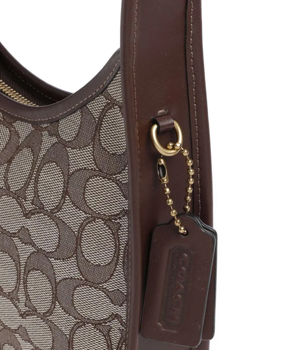 Coach Shoulder Bags-The Originals Curve Signature Jacquard Shoulder bag canvas