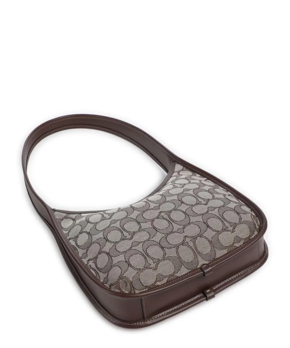 Coach Shoulder Bags-The Originals Curve Signature Jacquard Shoulder bag canvas