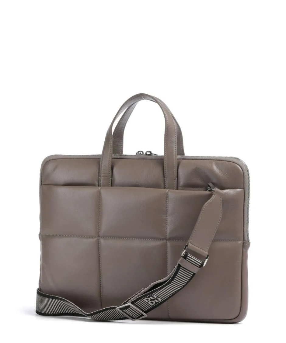DuDu Bags Business- & Laptop Bags-Togean Briefcase 13″ fine grain leather