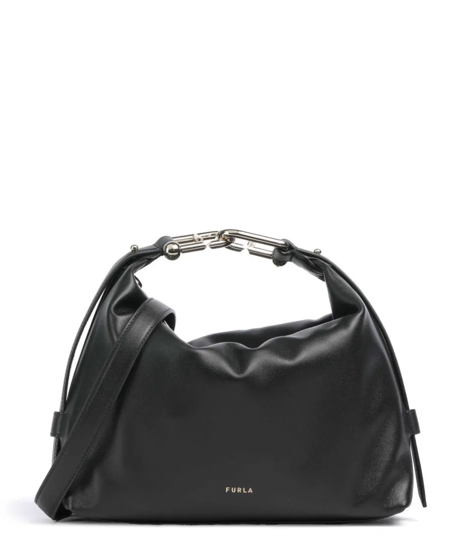 Furla Shoulder Bags|Hobo Bags-Tonie M Hobo bag fine grain leather