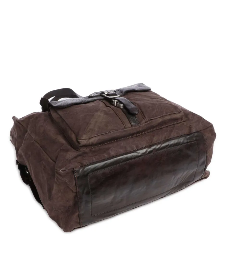 Campomaggi Tote Bags-Tote bag cotton, grained cow leather