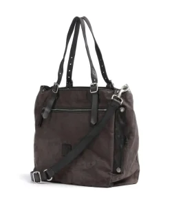 Campomaggi Tote Bags-Tote bag cotton, grained cow leather