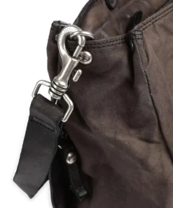 Campomaggi Tote Bags-Tote bag cotton, grained cow leather