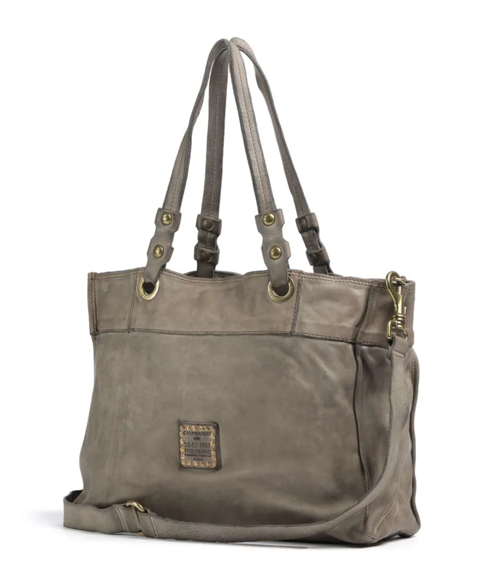 Campomaggi Tote Bags-Tote bag fine grain cow leather