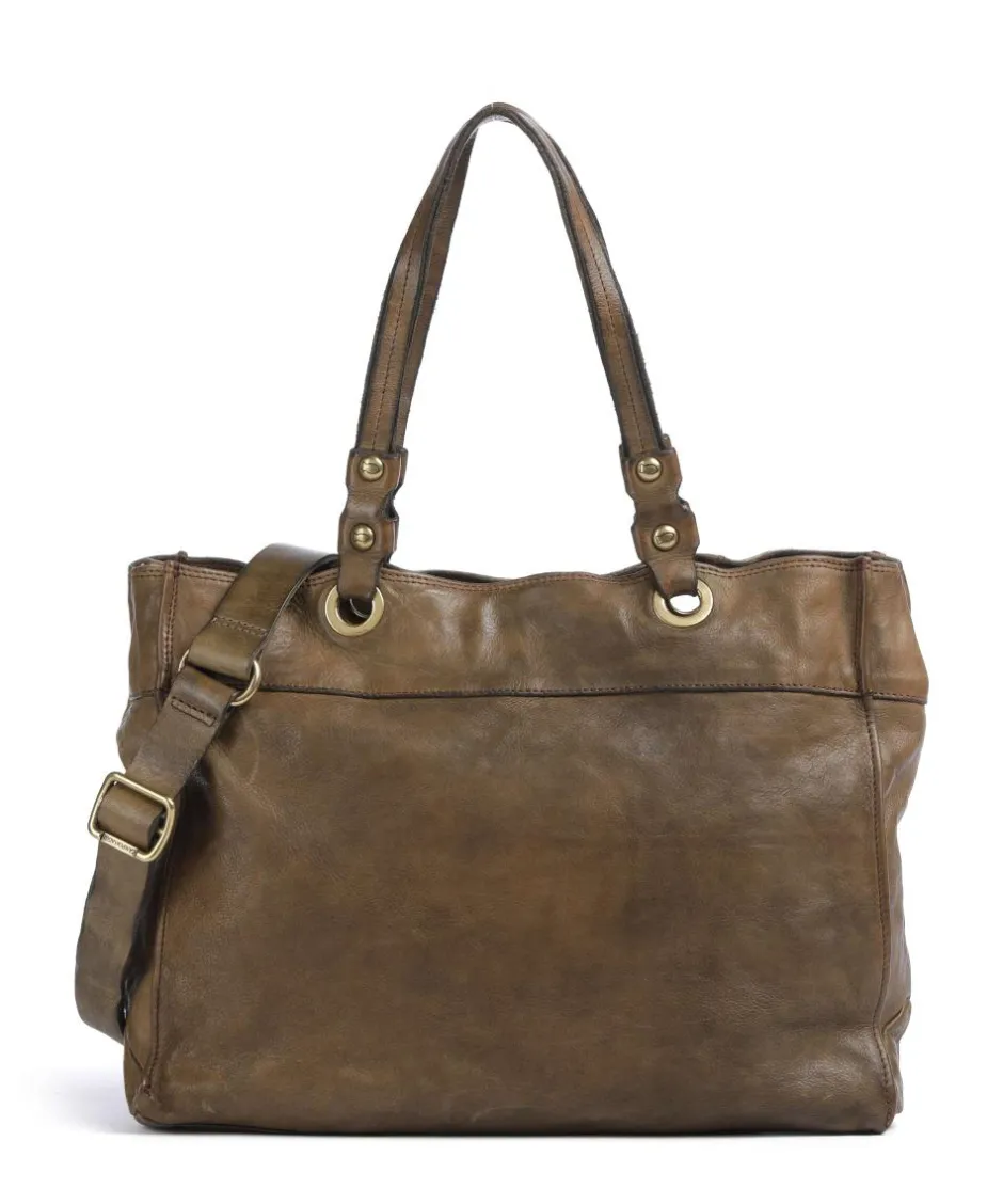 Campomaggi Tote Bags-Tote bag fine grain cow leather