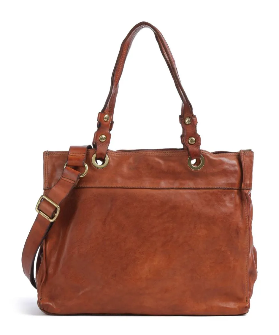 Campomaggi Tote Bags-Tote bag fine grain cow leather