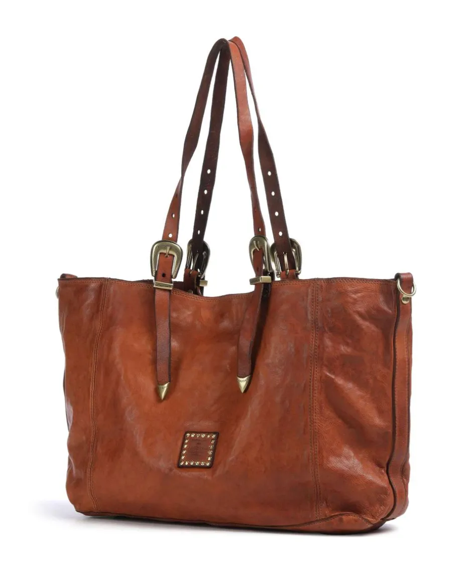 Campomaggi Tote Bags-Tote bag fine grain cow leather