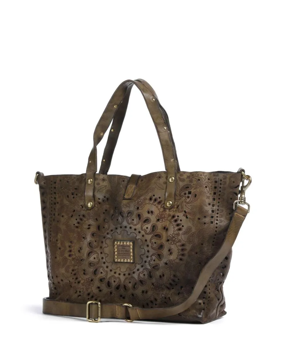 Campomaggi Tote Bags-Tote bag fine grain cow leather