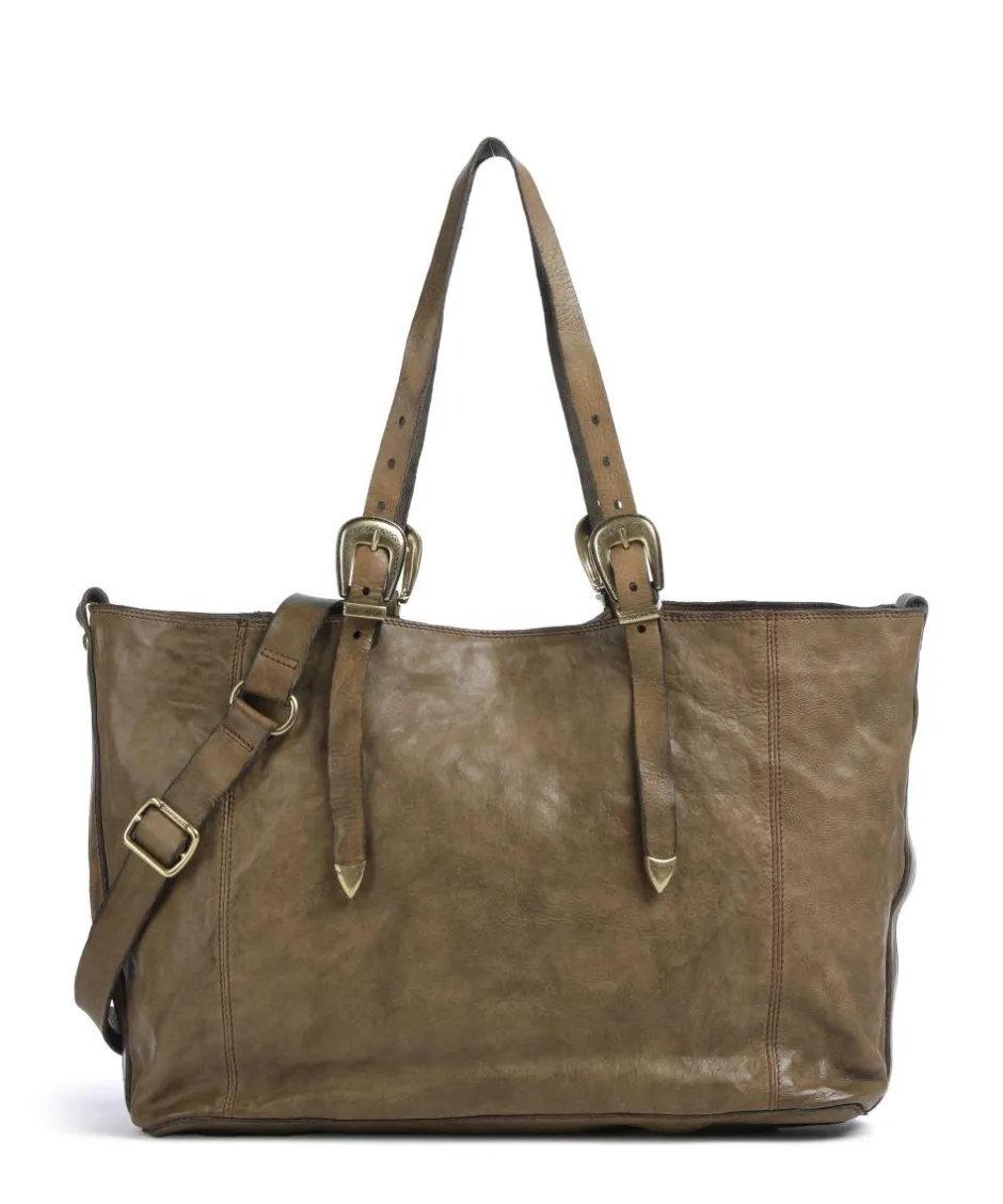 Campomaggi Tote Bags-Tote bag fine grain cow leather
