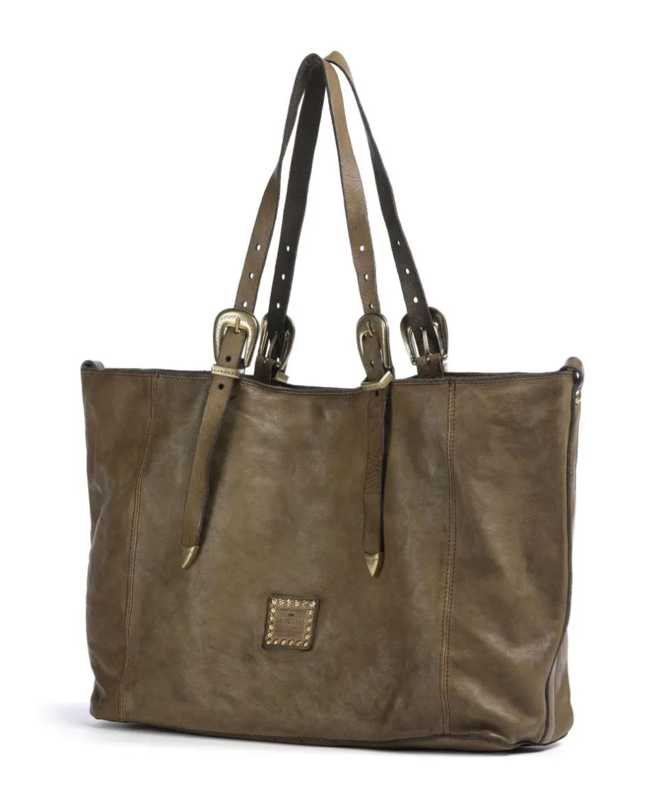Campomaggi Tote Bags-Tote bag fine grain cow leather