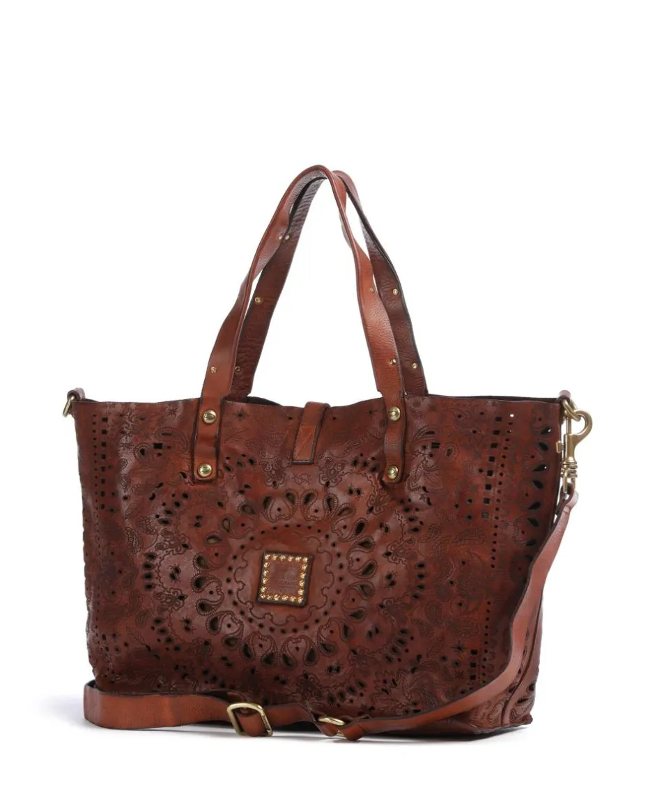 Campomaggi Tote Bags-Tote bag fine grain cow leather