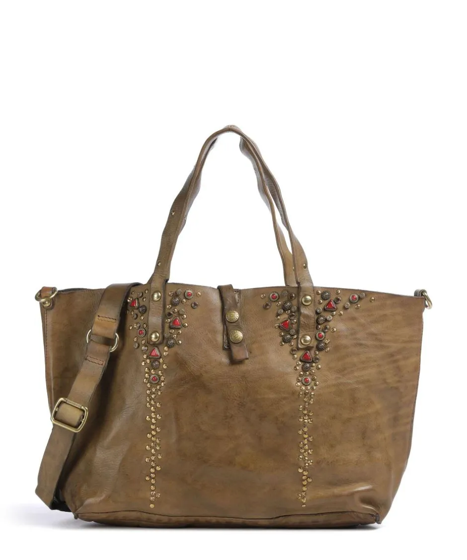 Campomaggi Tote Bags-Tote bag grained cow leather