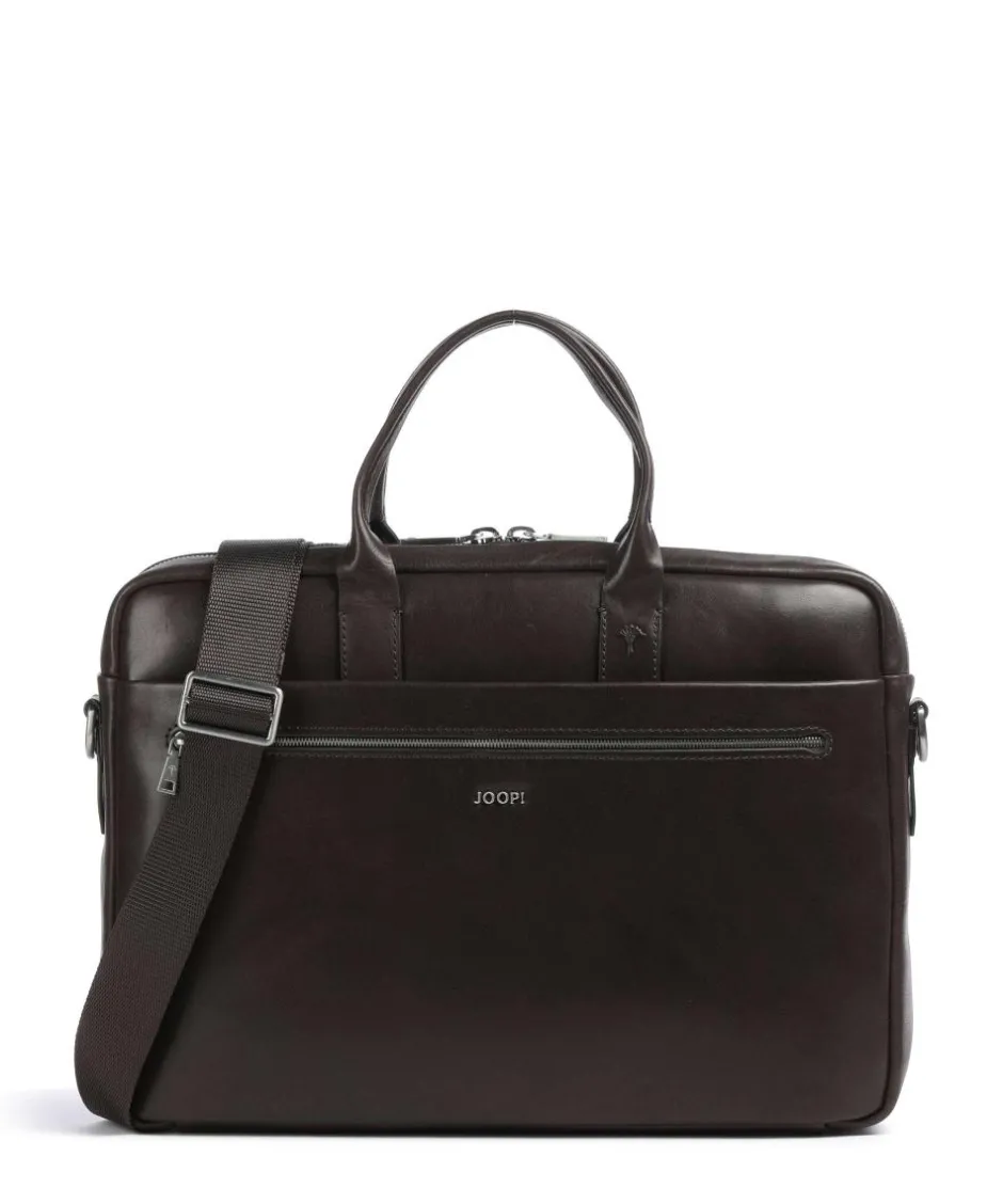 JOOP! Business- & Laptop Bags-Treviso Pandion Briefcase 15″ grained leather