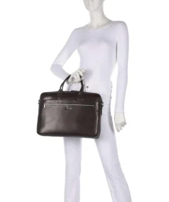 JOOP! Business- & Laptop Bags-Treviso Pandion Briefcase 15″ grained leather