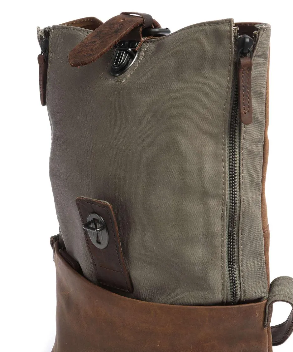 Harold Crossbody Bags-Twister Crossbody bag canvas, cow leather