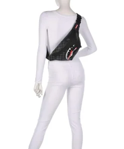 Sprayground Fanny Packs|Crossbody Bags-Unfinished Shark Fanny pack hard synthetic