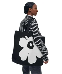 Marimekko Tote Bags-Unikko Kioski Torna Tote bag canvas