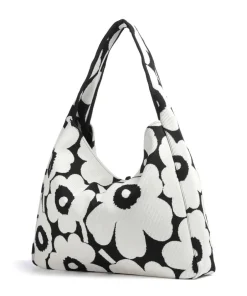Marimekko Shoulder Bags|Hobo Bags-Unikko Knitted Hobo bag cotton