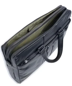 Piquadro Business- & Laptop Bags-Urban Briefcase 15″ grained cow leather