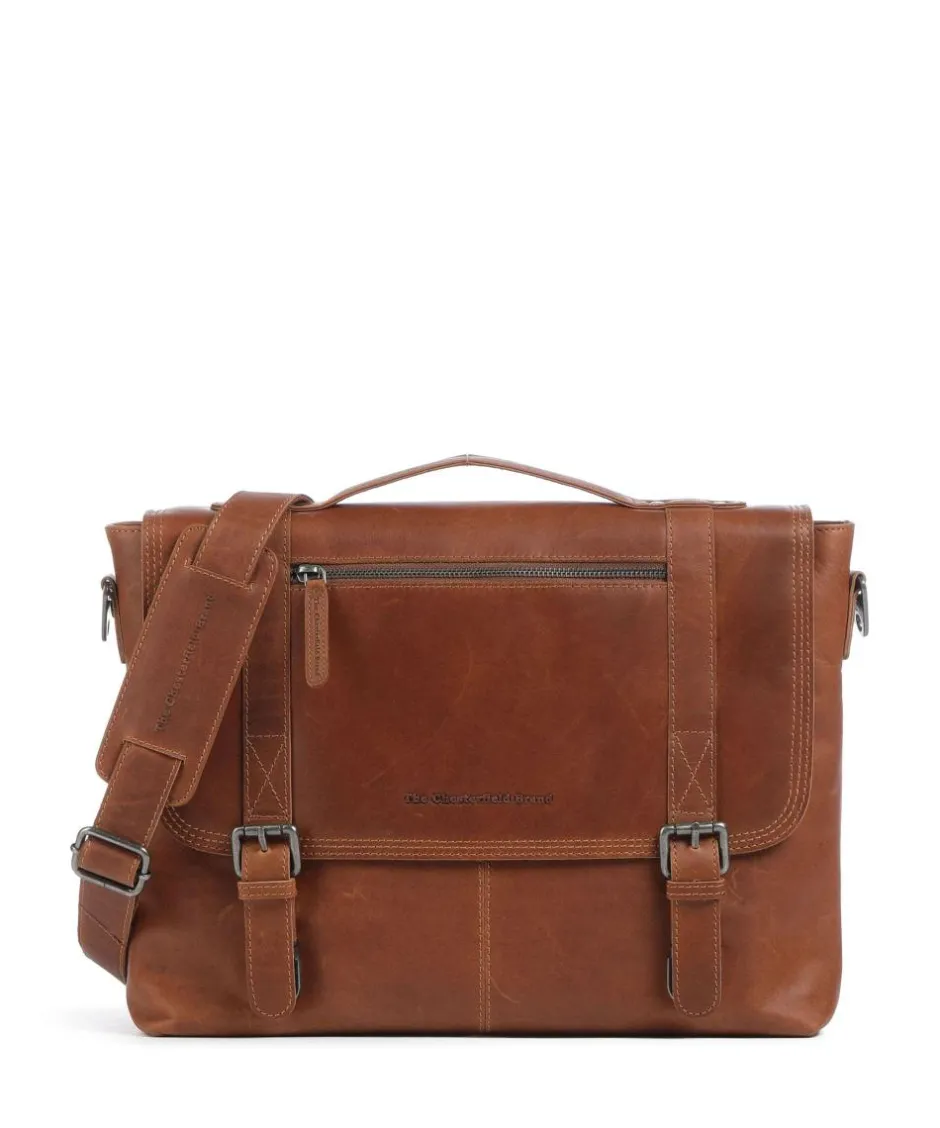 The Chesterfield Brand Business- & Laptop Bags-Veneto Briefcase 14″ pull-up cow leather