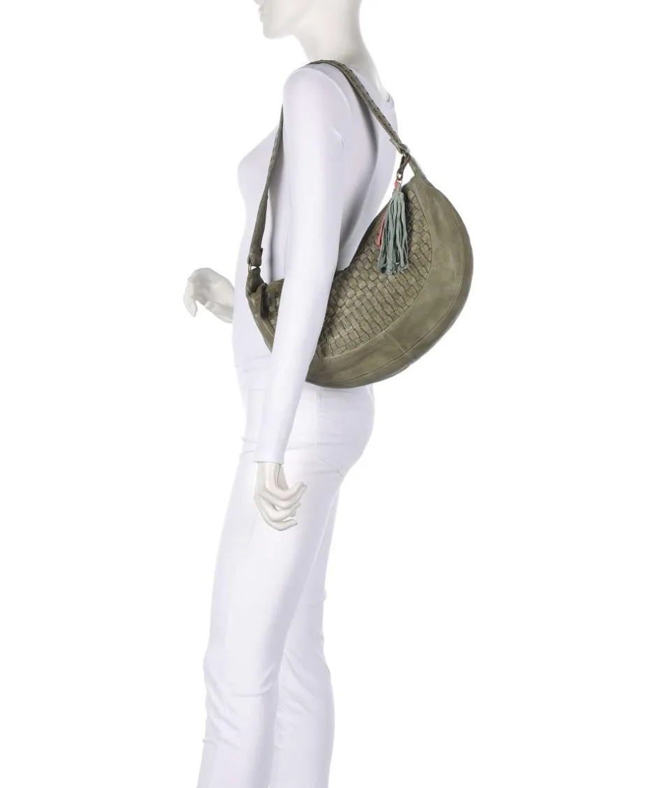 Taschendieb Wien Shoulder Bags|Hobo Bags-Venusweg 8 Hobo bag grained leather