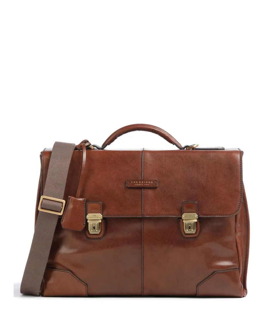 The Bridge Business- & Laptop Bags-Vespucci Briefcase 15″ cow leather