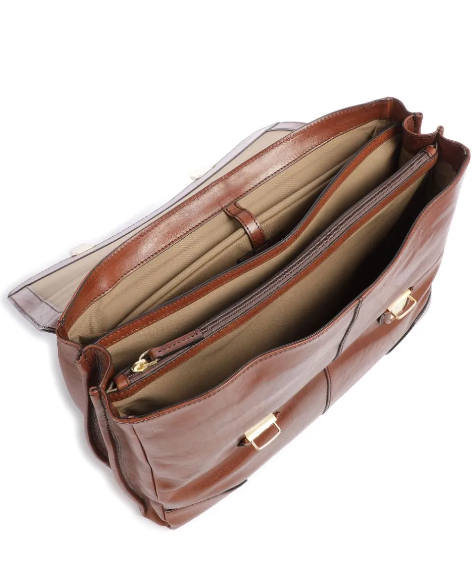 The Bridge Business- & Laptop Bags-Vespucci Briefcase 15″ cow leather