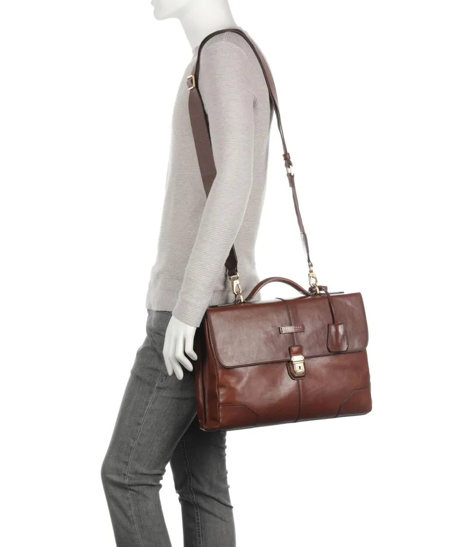 The Bridge Business- & Laptop Bags-Vespucci Briefcase 15″ cow leather