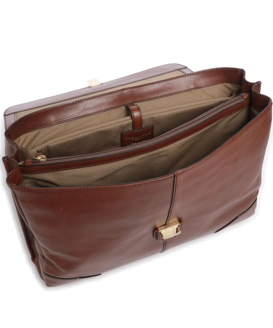 The Bridge Business- & Laptop Bags-Vespucci Briefcase 15″ cow leather