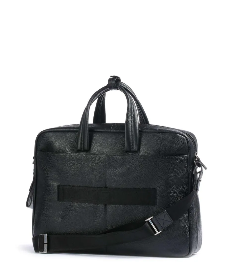 Piquadro Business- & Laptop Bags-VIBE Briefcase 15″ grained cow leather